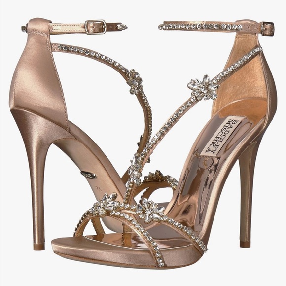 New Badgley Mischka Women's Hodge Embellished Strappy High-Heel Sandals 10M - Picture 2 of 15